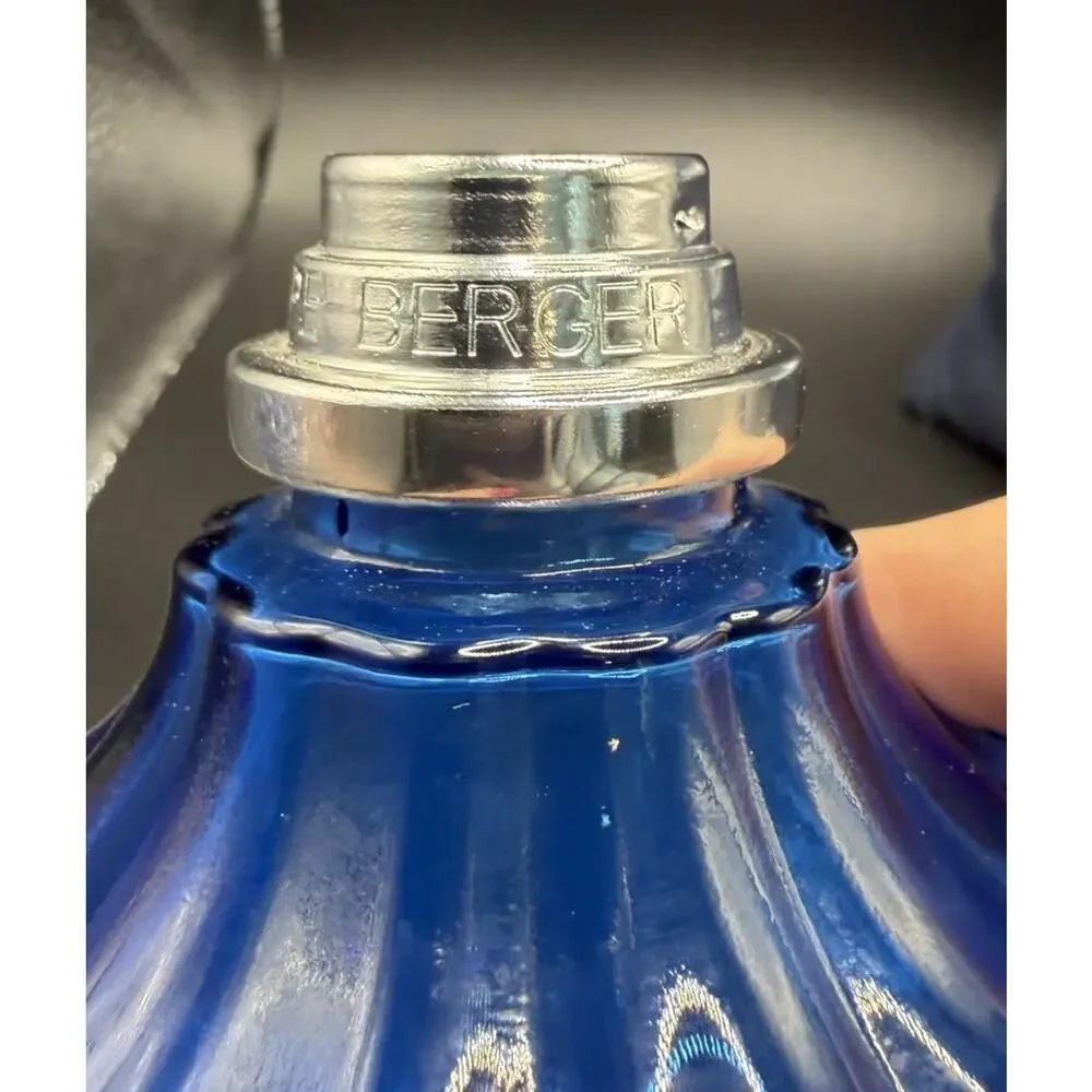 Lampe Berger Paris Fragrance Diffuser France Cobalt Blue Clochette Burn Vintage